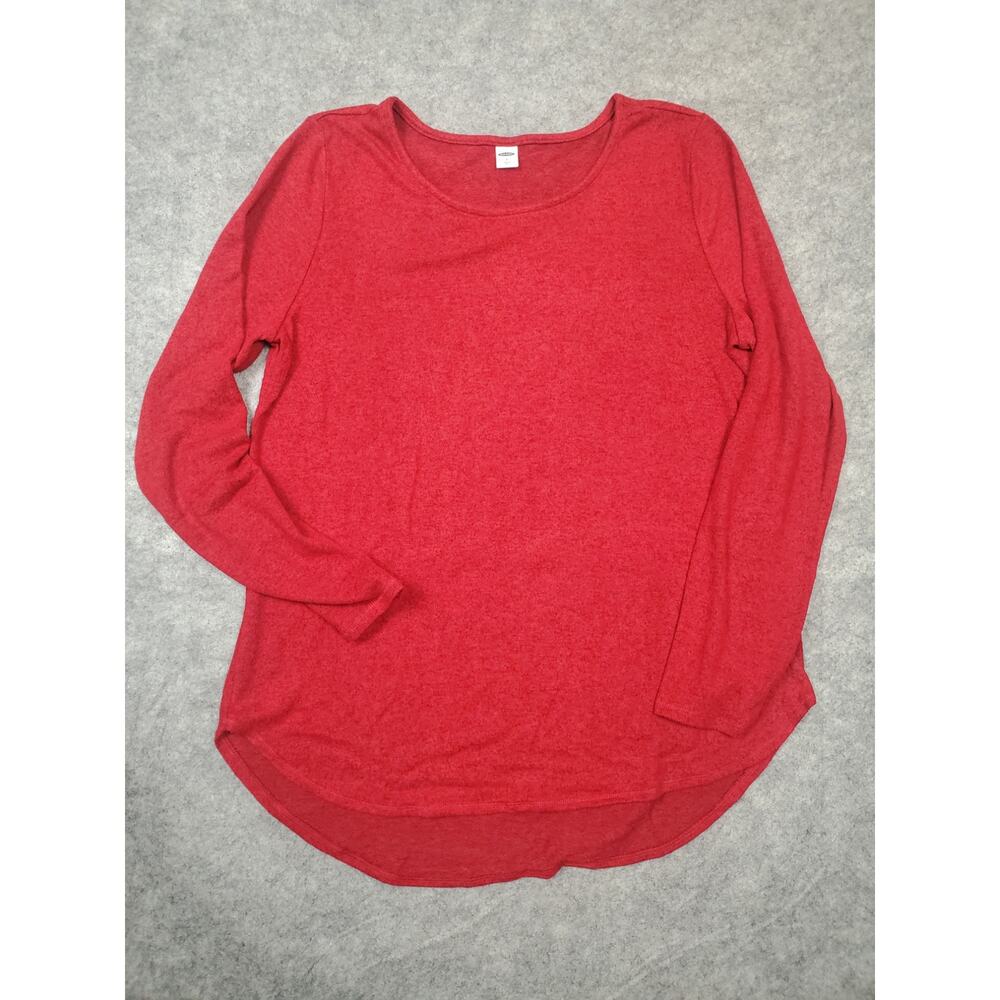 Old Navy Women's Large Red Lightweight Pull Over Sweater Scoop Neck